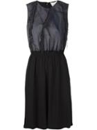 3.1 Phillip Lim Fringed Sheer Panel Dress