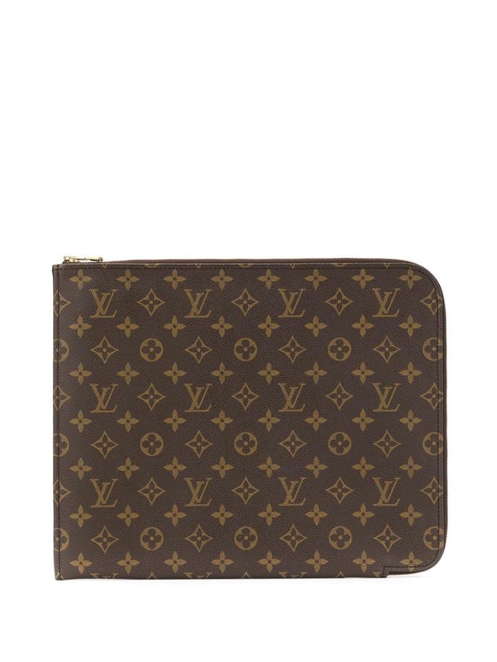 Louis Vuitton Pre-owned Poche Documents 33 Clutch - Brown