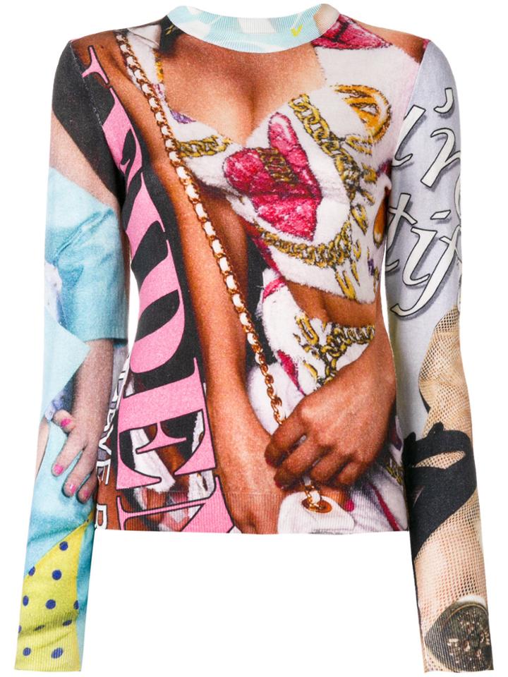 Moschino Photo Collage Print Sweater - Multicolour