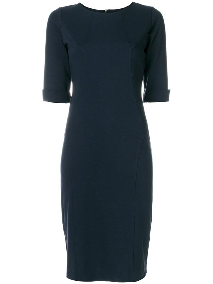 D.exterior Fitted Dress - Blue