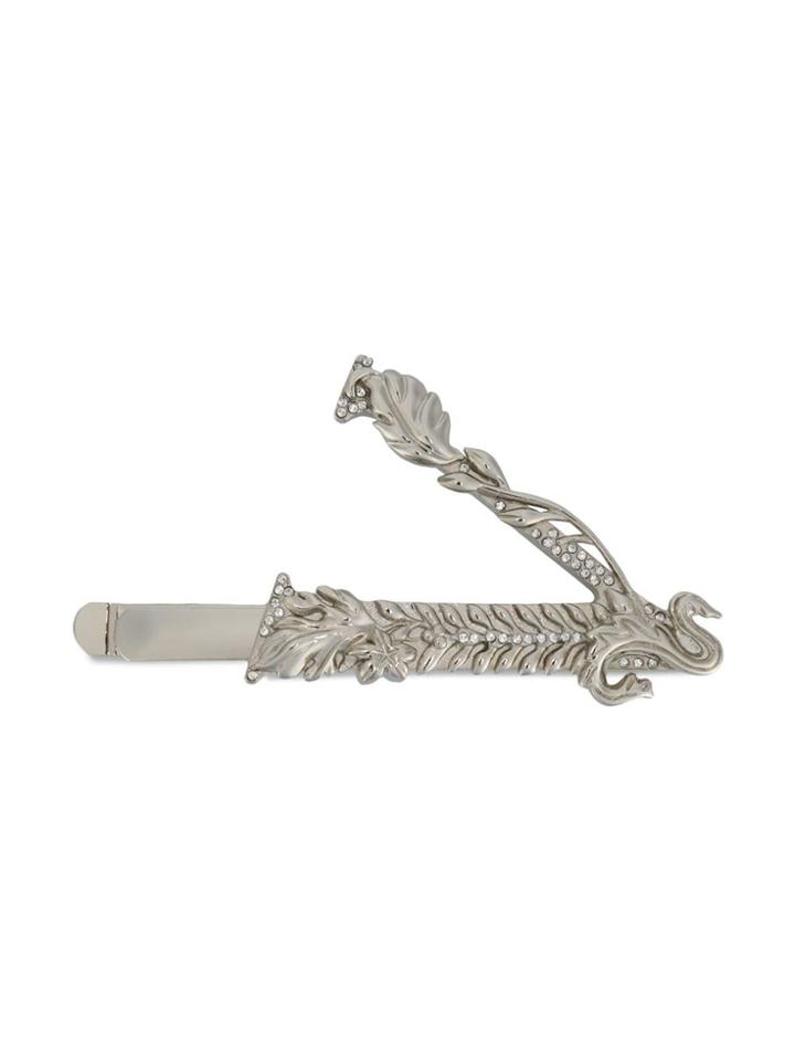 Versace V Barocco Hair Pin - Silver