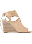 Aquazzura Cut Out Wedge Sandals