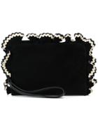 Loeffler Randall Ruffle Wristlet Purse - Black