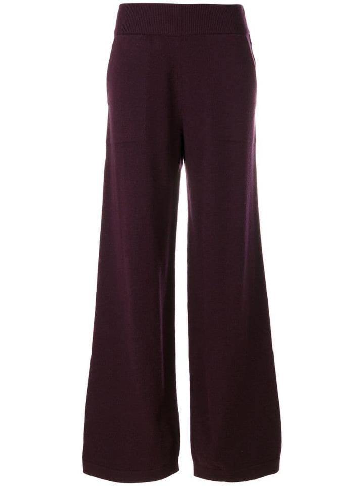 Barrie Wide Leg Knitted Trousers - Pink
