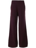 Barrie Wide Leg Knitted Trousers - Pink