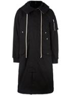 Rick Owens Drkshdw Long Hooded Coat