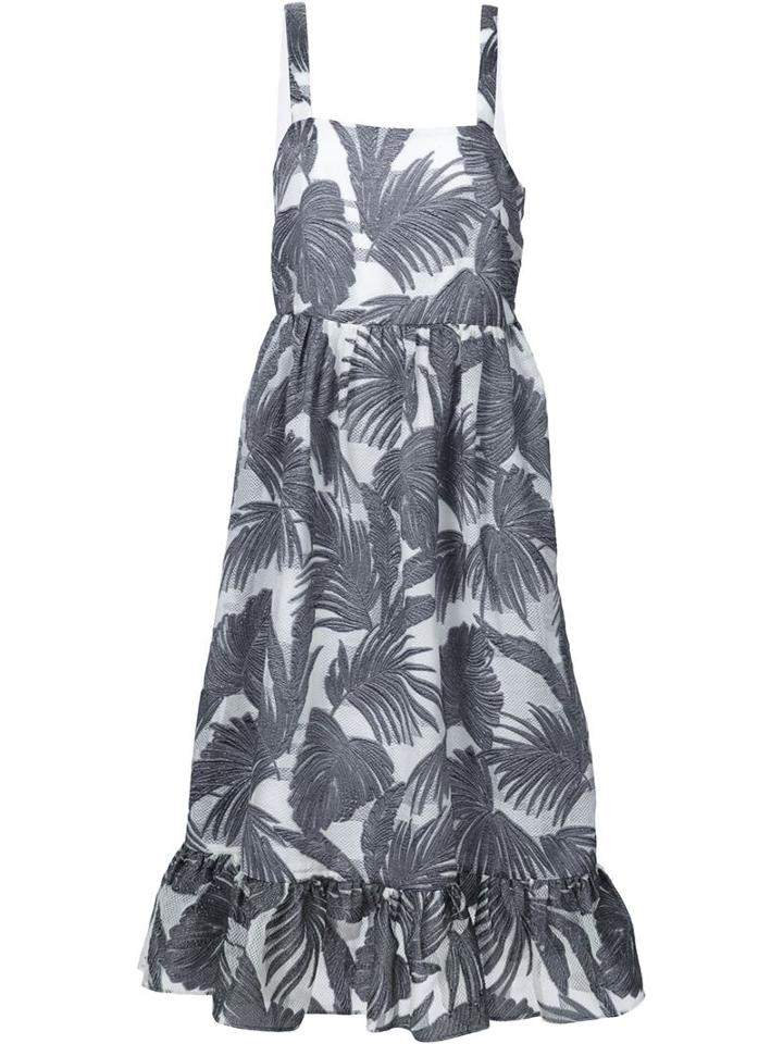 Co Leaf Print Dress