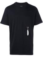 Oamc Chest Pocket T-shirt, Men's, Size: Medium, Blue, Cotton/turkey Feather