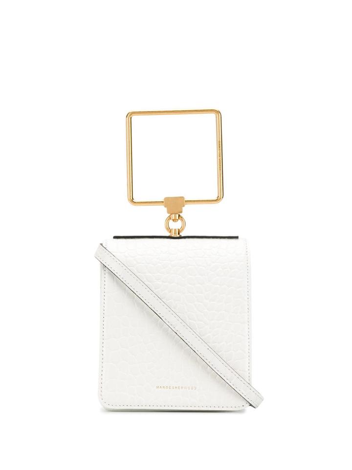 Marge Sherwood Logo Top-handle Tote - White