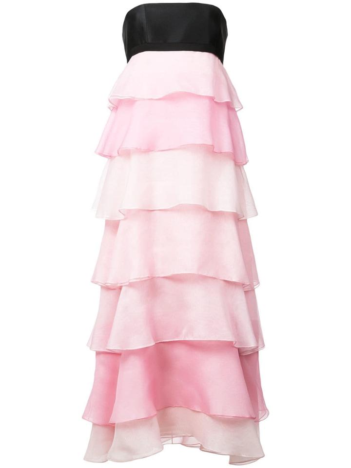 Carolina Herrera Layered Tulle Gown - Pink