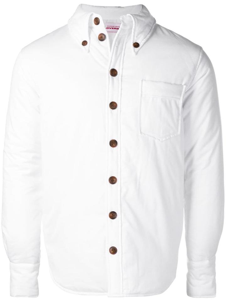 Charles Jeffrey Loverboy Padded Overshirt Coat - White