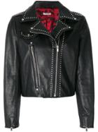 Miu Miu Studded Biker Jacket - Black