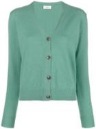 Closed V-neck Cardigan - Green