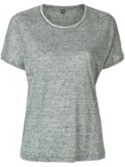 Eleventy Contrast Piping T-shirt - Green