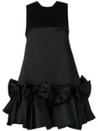 Viktor & Rolf Soir Bow Volant Mini Dress - Black