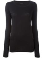 Lareida Scoop Neck Sweatshirt, Women's, Size: Large, Black, Cotton/spandex/elastane