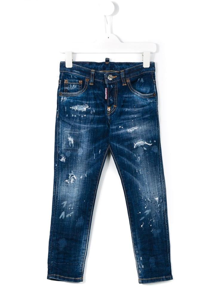 Dsquared2 Kids 'skater' Jeans, Boy's, Size: 8 Yrs, Blue