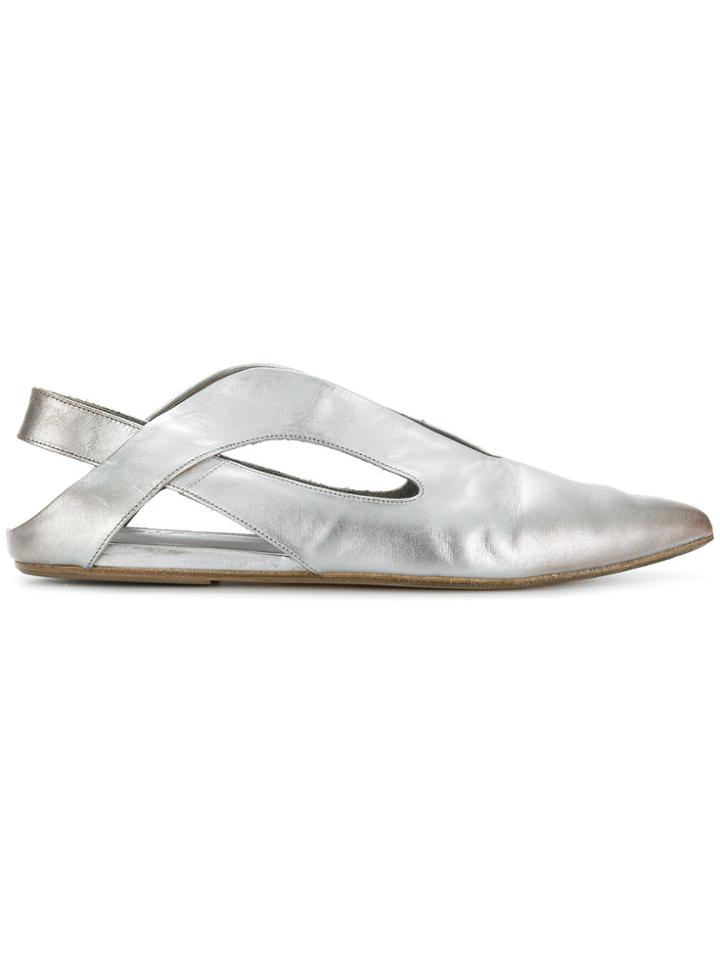 Marsèll Slingback Mules - Metallic