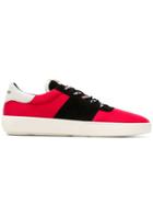 Represent Colour Block Court Sneakers - Red