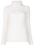 Incentive! Cashmere Turtle Neck Sweater - White