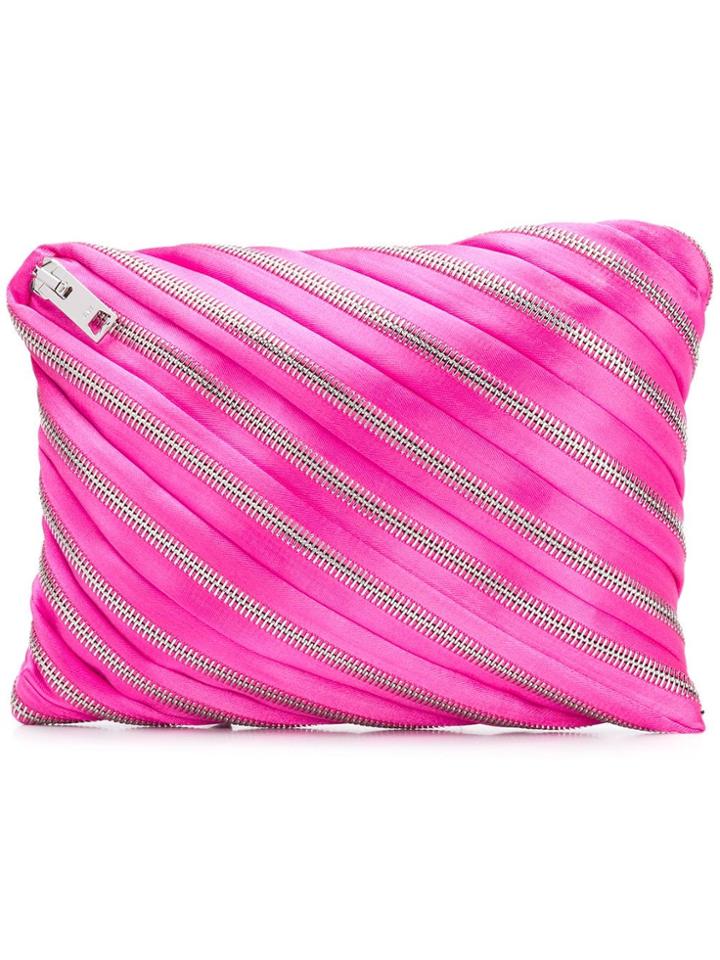 Alexander Wang Zip Detail Pouch - Pink & Purple