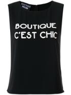 Boutique Moschino Logo Tank Top - Black