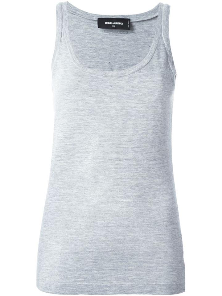 Dsquared2 Slim Fit Vest, Women's, Size: Medium, Grey, Cotton/viscose