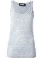 Dsquared2 Slim Fit Vest, Women's, Size: Medium, Grey, Cotton/viscose