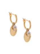 Coup De Coeur Disc And Hoop Earrings - Gold