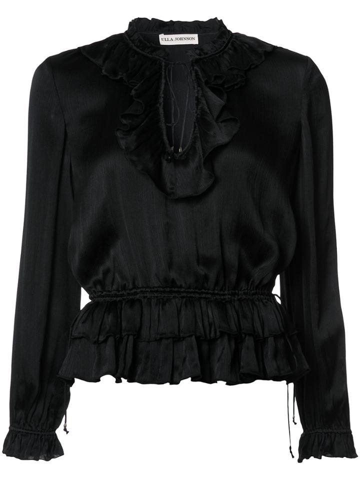 Ulla Johnson Frill Trim Blouse - Black