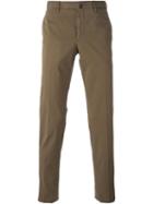 Incotex Slim Fit Trousers, Men's, Size: 56, Brown, Cotton/spandex/elastane