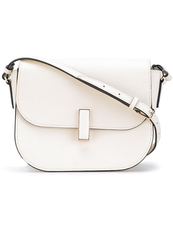 Valextra Foldover Crossbody Bag - White