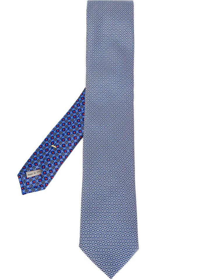 Canali Embroidered Effect Tie