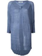 Lamberto Losani Buttoned Mid Cardigan, Women's, Blue, Cashmere/silk/other Fibers
