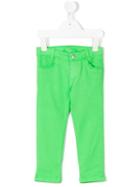 Knot - Rita Slim Trousers - Kids - Cotton/elastodiene - 6 Yrs, Green