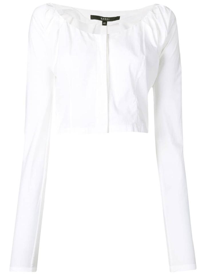 Gucci Vintage Concealed Fastening Blouse - White