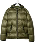 Cp Company Kids Teen Zipped Padded Jacket - Green
