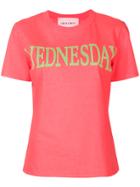 Alberta Ferretti Printed Wednesday T-shirt - Pink & Purple