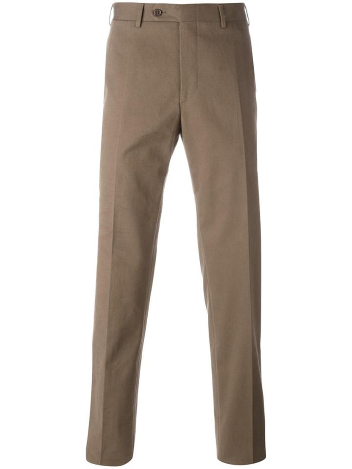 Canali Regular Trousers - Brown