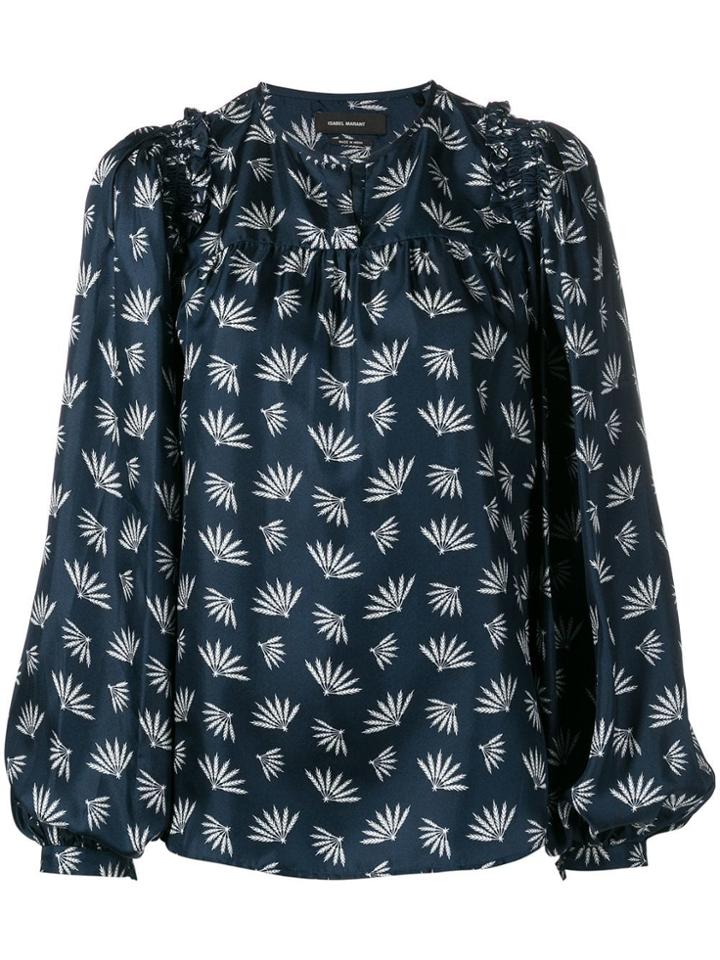 Isabel Marant Wheat Fan Print Blouse - Blue
