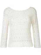 Aspesi - Crochet Jumper - Women - Cotton - 38, White, Cotton