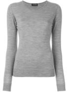 John Smedley Fine Knit Sweater, Women's, Size: Xl, Grey, Merino
