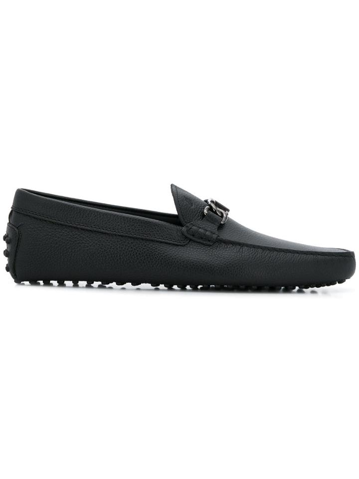 Tod's Grommino Driving Loafers - Black