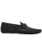 Tod's Grommino Driving Loafers - Black