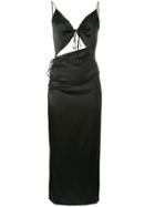 Materiel Cut Out Slip Dress - Black