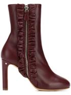 Laurence Dacade Ruffle Detail Boots - Red
