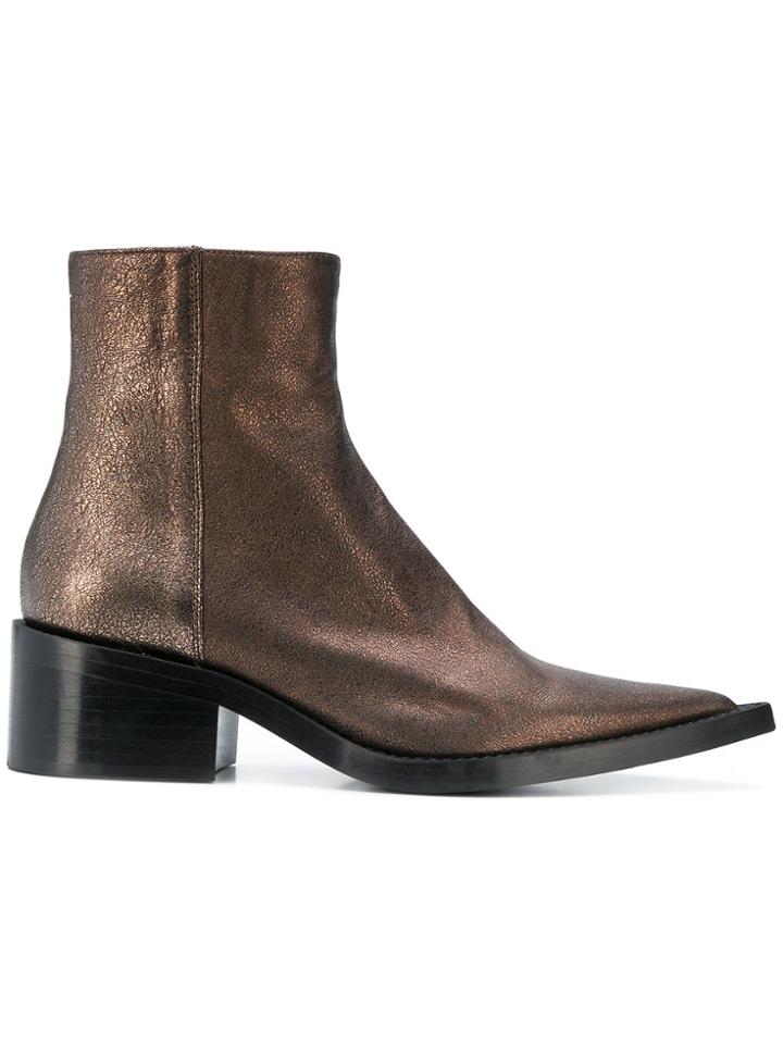 Mm6 Maison Margiela Ankle Boots - Brown