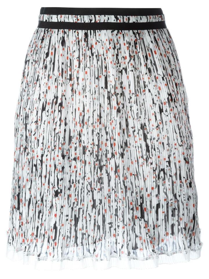 Carven Printed Pleated Skirt