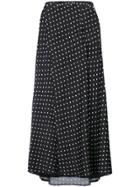 Haider Ackermann Polka Dots Long Skirt - Black