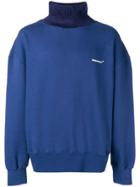 Ader Error Stand-up Collar Jumper - Blue